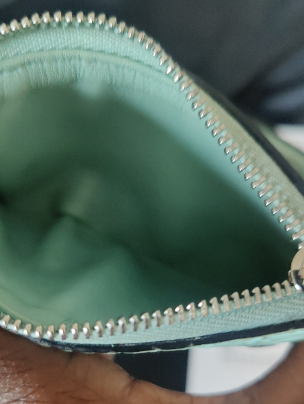 Loewe Embossed Anagram Compact Wallet Mint Green Boutique Clean Condition COA - Picture 15 of 15